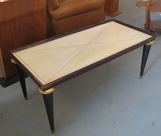 Maison Jansen French Art Deco Parchment Coffe Table